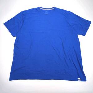 ３XL RUSSELL ATHLETIC ラッセルアスレティック Tシャツ 無地 ブルー 半袖 リユース ultramto ts2247