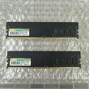 [新品(開封済)/送料無料]シリコンパワー デスクトップPC用 メモリ DDR4-2133 PC4-17000 8GB x 2枚 (16GB) SP016GBLFU213B22