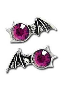 ALCHEMY GOTHIC: Matins Bat Earrings pair