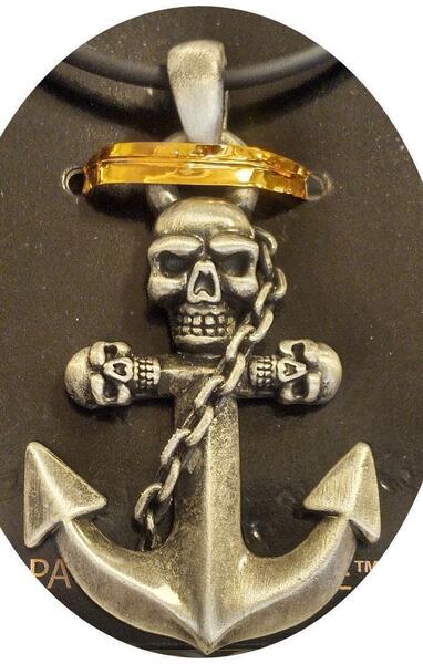 AzureGreen: Mystica Anchor Skull neckla.