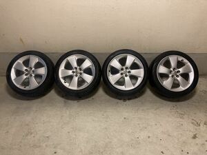 ☆中古☆30系 プリウス ツーリング純正 17インチアルミホイール ４本セット 215/45R17おまけタイヤ付☆