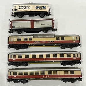 ★MAERKLIN★ メルクリン 5台まとめて ドイツ国鉄 パノラマ展望車 ビール貨車 貨物車 現状品 HOゲージ？の画像1