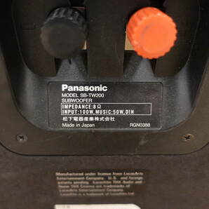 1円スタート Panasonic SB-TW200 SUBWOOFER サブウーファー スピーカー IMPEDANCE:8Ω INPUT:100W MUSIC:50W,D1N オーディオ機器 の画像7