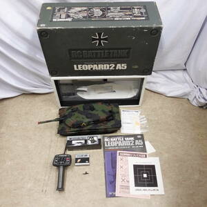 1 jpy start MARUI 1/24 radio control Battle tanker LEOPARD2 A5 Junk round re Opal to2 A5 radio-controller tank Germany 