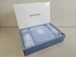 仙台市若林区～未使用保管品 WEDGWOOD ウェッジウッド フェイスタオル バスタオル 3枚セット ブルー WW701B①F②/仙台リサイクルショップ