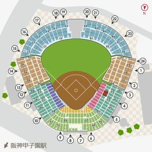 4/27(土) 阪神vsヤクルト 甲子園球場 2枚セットの画像3