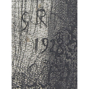 ■ルオー 【ユビュおやじの再生より 困り者植民者】 1928年 エッチング 刷込みサインの画像4