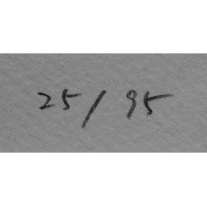 ■岡義実 【コンビエーヌの城】 リトグラフ 直筆サイン エディション有りの画像5