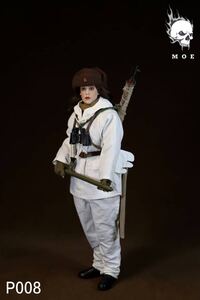 MOETOYS 1/6 WW2 ソビエト連邦 スナイパー 未開封新品 P008 Female sniper with snow camouflage in the Soviet Union 検) 3R DID SS ES