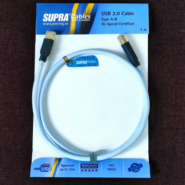 サエク SAEC SUPRA USB2.0ケーブル 1m タイプA-B 正規品