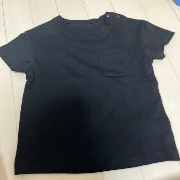 未使用品 GU Tシャツ ブラック 90cm