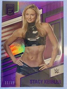 panini2022 stay si- key bla-49 sheets limitation purple parallel STACY WWE card topps Professional Wrestling card 