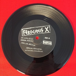 【新品含】FEROCIOUS X/ DEMO EP+編集盤LP+未使用Ｔシャツ3点セット/GISM.GAUZE.SWANKYS.S.D.S.FRAMTID.FRIGORA.GLOOM.LIFE.DISCHARGE.の画像6