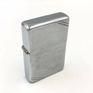 4.11AH-E1406★訳アリ! ZIPPO★ジッポ ジッポー 社長メッセージ刻印 1991年製 シルバーカラー オイルライター lighter 喫煙具 CE0/DB0