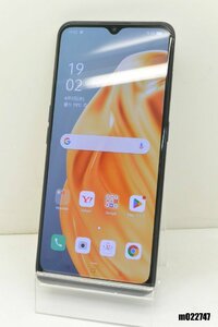 白ロム SoftBank SIMロック解除済 OPPO Reno3 A 128GB Android11 ブラック A002OP 初期化済 【m022747】