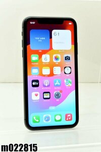 白ロム SIMフリー docomo SIMロック解除済 Apple iPhone11 64GB iOS17.4.1 ブラック MWLT2J/A 初期化済 【m022815】