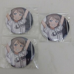  Watanabe . can badge Rav Live! sunshine!! Saitama Seibu Lions can badge collection 3 piece 