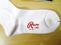 【レッグウェア★未使用品】Rawlings◆野球 ソフトボール◆超薄手 アンダーソックス◆アンダーストッキング◆24-27cm◆44cm丈◆稀少◆_画像3