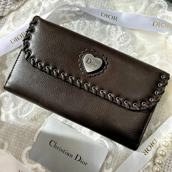 クリスチャンディオール 財布 ハート エスニックライン【新品未使用】 Dior Christian Dior