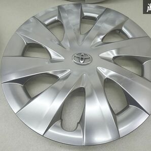 【割れなし】 トヨタ 純正 NSP141 NSP145 スペイド 15インチ ホイールキャップ ホイールカバー 艶有りシルバー系 1台分 42602-52451 棚9-3の画像2