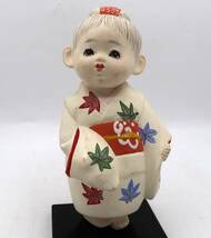 博多人形　男の子　女の子　子供　小童　置物　陶器人形　昭和　伝統工芸_画像9