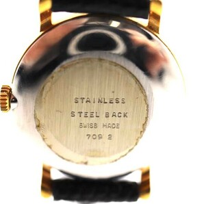 Leonard レオナール 手巻き 時計 ゴールド×ブラック GENEVE 709 2 レディース 稼働の画像8