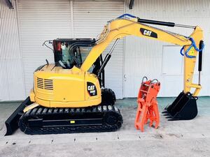 CAT308E CR 油圧ショベル Excavator Year2014倍速includedAm fm配管included 油圧フォーク ハサミ バケット set保管場所埼玉Prefecture