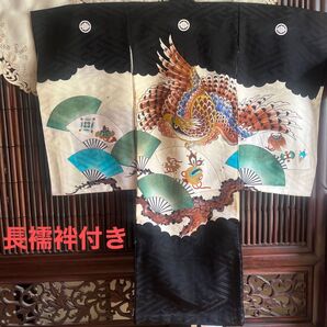 男の子用お宮参り打ち掛け 七五三長襦袢付き