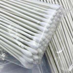 綿棒 工業用 レギュラー綿球 全長約15㎝ ロングサイズ お掃除用(100本入り×6袋セット)