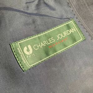 美品 CHARLES JOURDAN スーツ セットアップ 2ピース M 上下２点セット テーラードジャケット ネイビー ストライプの画像6