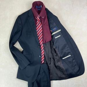  высший класс Paul Smith London × Италия ткань Delphi no костюм выставить L чёрный tailored jacket SUPER120s необшитый на спине 2B