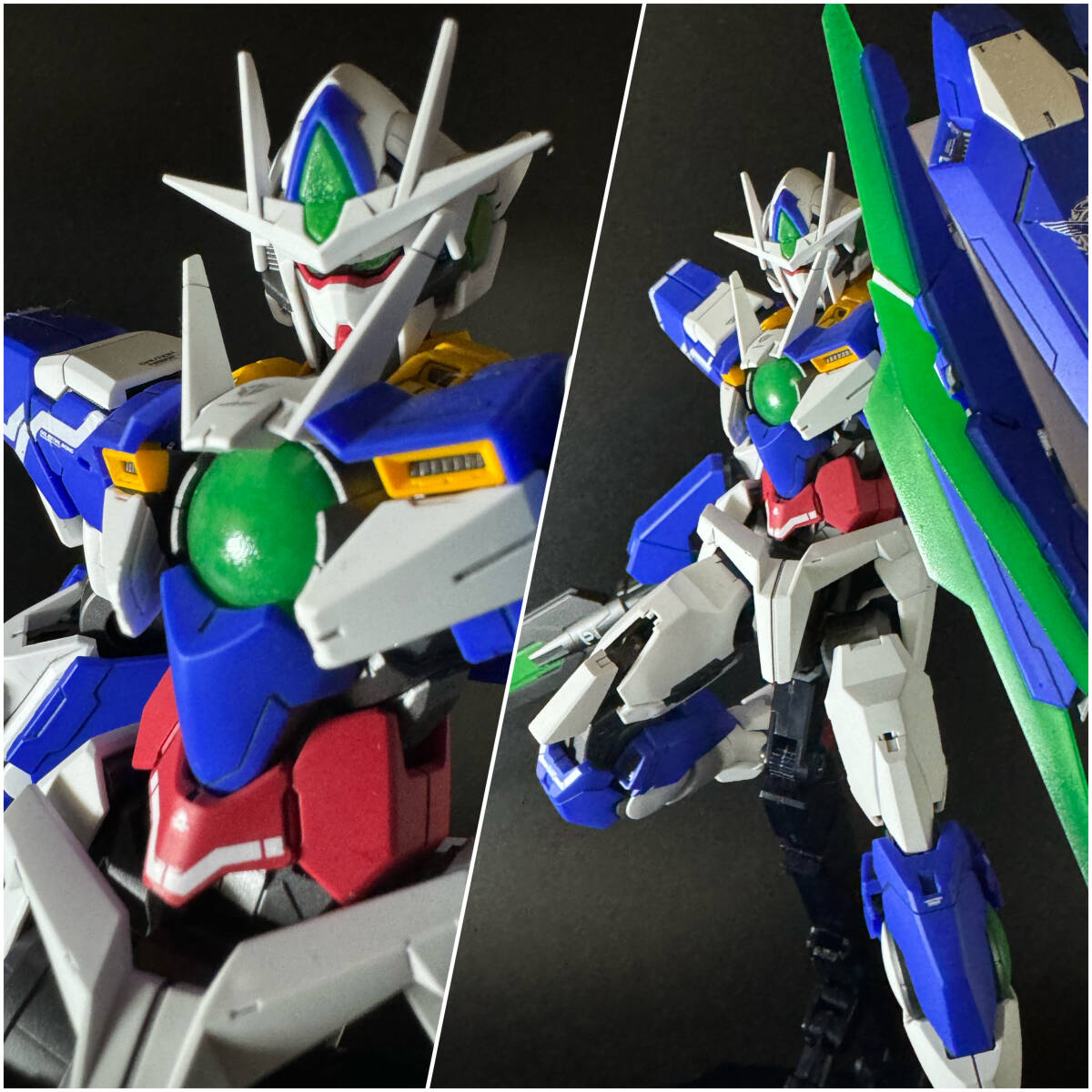 MG 1/100 GNT-0000 Double O Quanta Produit fini peint, personnage, Gundam, Produit fini