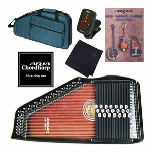 即決◆新品ARIA ACH-21+専用弦+教則DVD+チューナー+クロス コードハープ/オートハープ