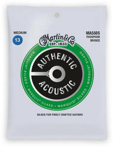MARTIN アコースティックギター弦 AUTHENTIC ACOUSTIC Marquis Silked MA550S Medium .013-.0