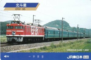 北斗星EF8195　JR東日本仙台オレンジカード