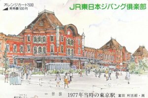 1977年当時の東京駅　JR東日本フリーオレンジカード