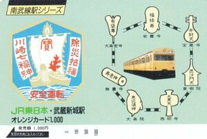 川崎七福神　JR東日本武蔵新城駅オレンジカード