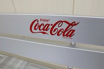 希少！非売品 コカ・コーラCocaCola アルミ製 ベンチ イス 長椅子 幅1500 検：コレクションノベルティグッズペプシ懸賞-1_画像8