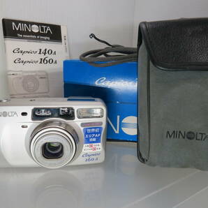 ★作動品★ＭＩＮＯＬＴＡ Ｃａｐｉｏｓ 160Ａ★コンパクトフィルムカメラ 通電・フラッシュ確認済み 空シャッターＯＫ！の画像1