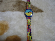 スウォッチ Swatch 1996年 ラッキーシャドウ LUCKY SHADOW 品番GS105 時針がメキシコ人 分針が人の影 未使用_画像3