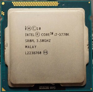 【動作確認済】Intel Core i7 3770K LGA1155 CPU本体のみ