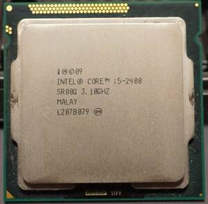 【動作確認済】Intel Core i5 2400 LGA1155 本体のみ