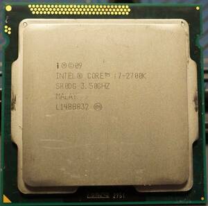 【動作確認済】Intel Core i7 2700K LGA1155 CPU本体のみ ③