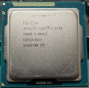 【動作確認済】Intel Core i7 3770 LGA1155 CPU本体のみ②