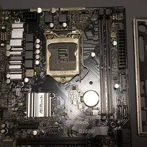 【動作確認済】ASRock B360M LGA1151(Intel第8世代/第9世代) マイクロATX マザーボード BIOS最新化 IOパネル付属の画像1