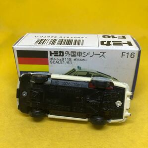トミカ 日本製 青箱 F16 ポルシェ 911 ポリスカー 当時物 絶版の画像5