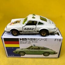 トミカ　日本製　青箱　F16 ポルシェ　911S ポリスカー　当時物　絶版　④_画像1