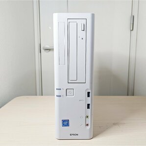 1円スタート ビジネス省スペースPC 送料無料 Windows11 メモリ8GB SSD128GB+HDD500GB Core i3 8100 EPSON ENDEVOR AT994ERの画像2