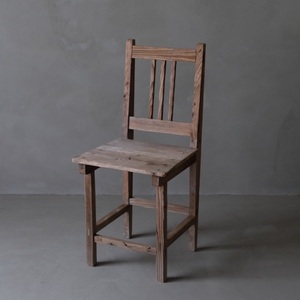 02989 杉材 古い椅子 / ダイニングチェア デスクチェア 古家具 古道具 アンティーク