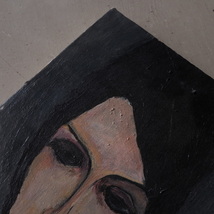03037 女性の顔の絵 / 人物画 絵画 似顔絵 アート 芸術 美術 壁飾り インテリア_画像4